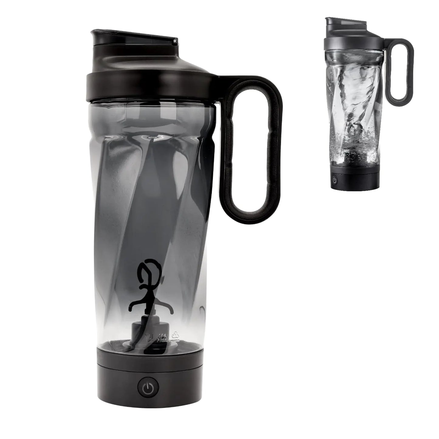 Daasigwaa Electric Protein Shaker Bottle 34 oz Blender Bottles For Protein Mixes | Tritan | BPA Free| Portable Mixer Cup Rechargeable Shake Cups And Meal Replacement Shakes(Black)